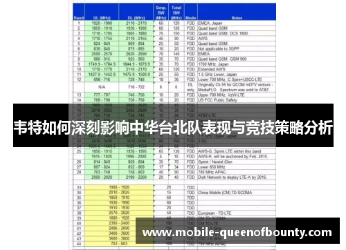 韦特如何深刻影响中华台北队表现与竞技策略分析